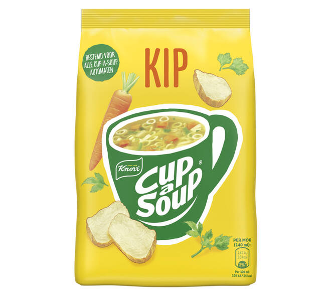 Cup-a-Soup Knorr machinezak kip 140ml