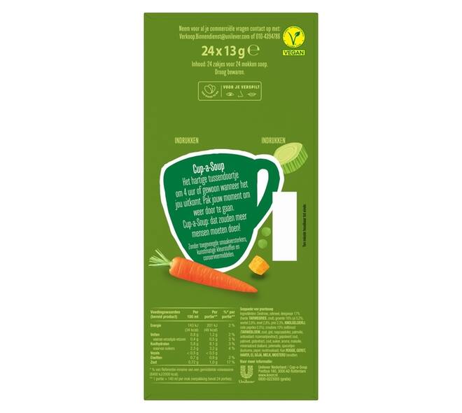 Cup-a-Soup Knorr groente 24x140ml