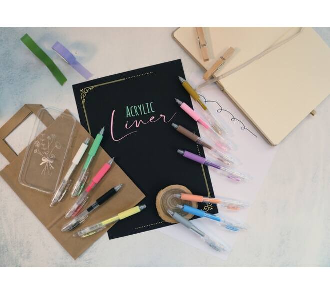 Acrylliner Online fashion assorti 6 stuks