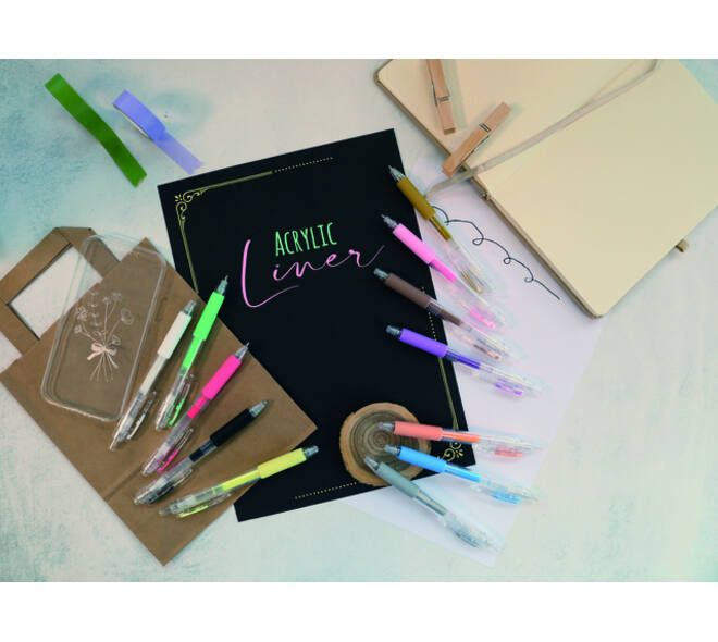 Acrylliner Online classic assorti 6 stuks