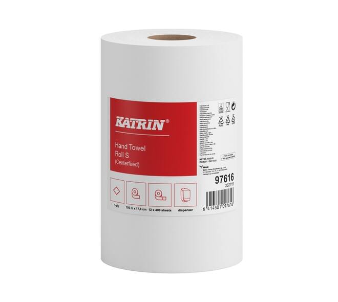 Poetspapier Katrin Plus klein 1-laags 400 vel wit 97616