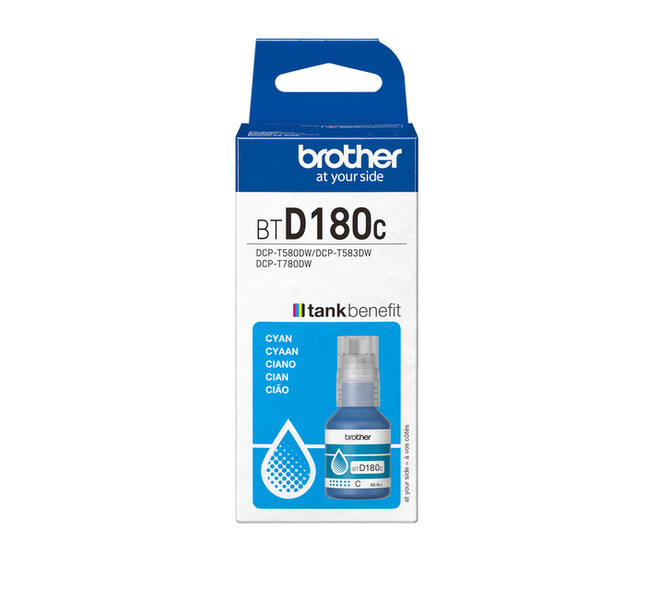 Navulinkt Brother BT-D180C blauw