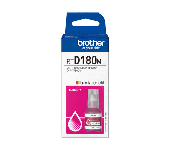 Navulinkt Brother BT-D180M rood