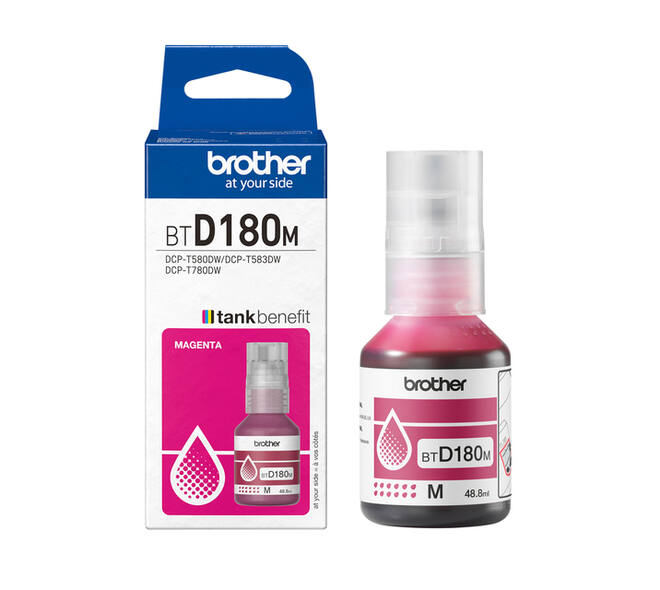 Navulinkt Brother BT-D180M rood