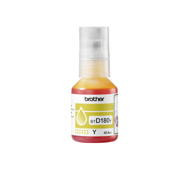 Navulinkt Brother BT-D180Y geel