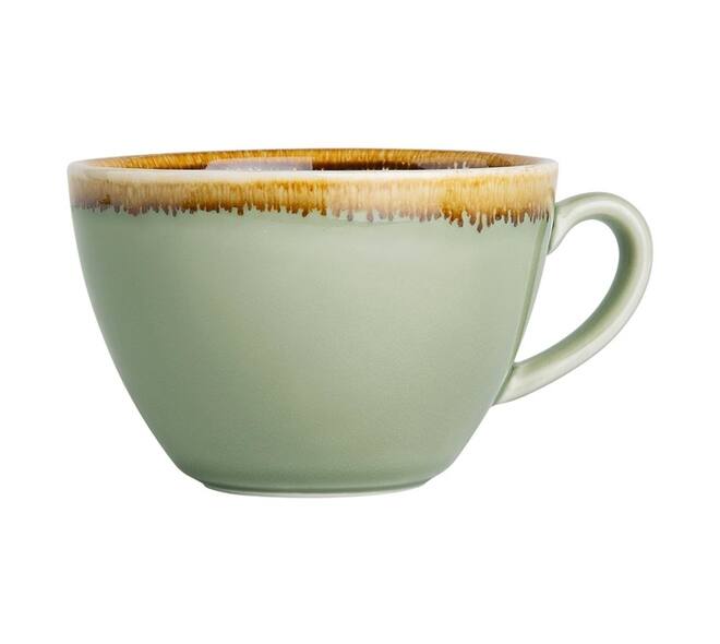 Cappuccinokopje Olympia Kiln 340ml 6 stuks mosgroen