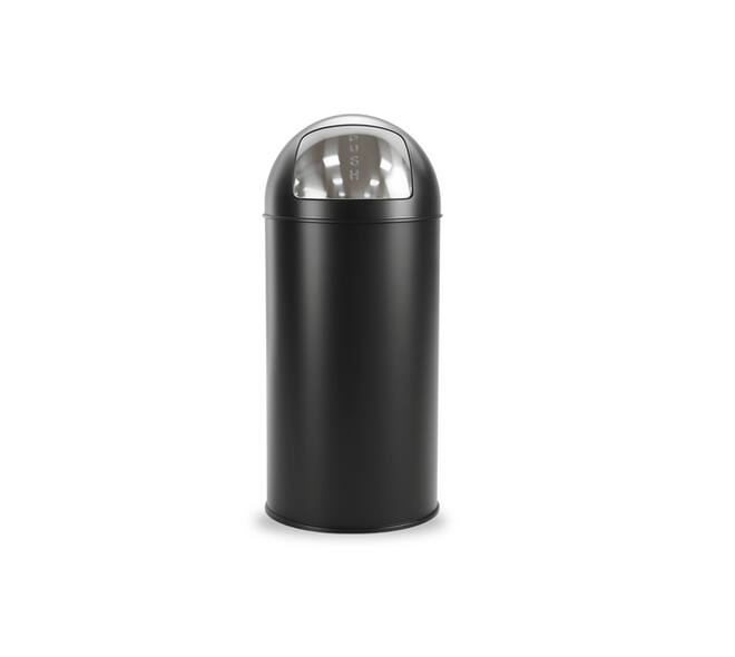 Afvalbak BRASQ Push Bin PB230+ 30 liter zwart