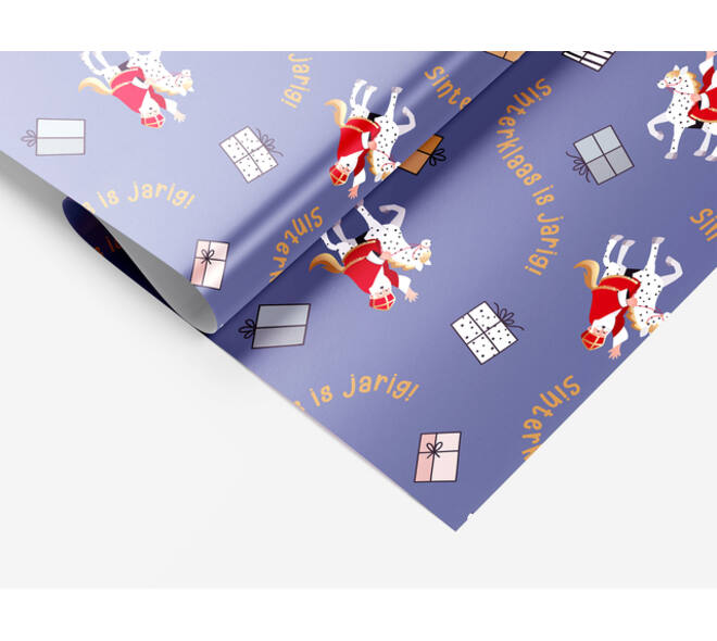 Inpakpapier Sint en Co 200x70cm assorti