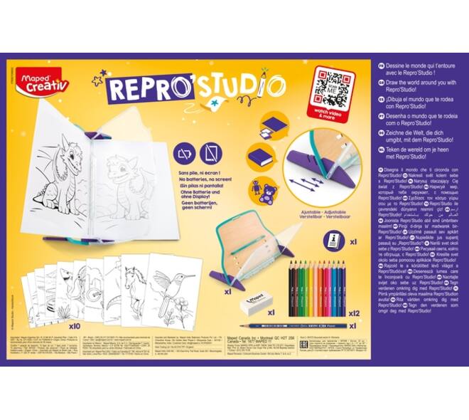 Tekentoestel Maped Creativ Repro'Studio set à 26 delen