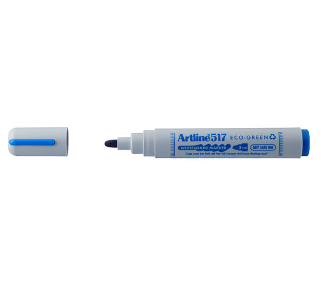 Whiteboardmarker Artline 517  Dry Safe Eco rond medium blauw