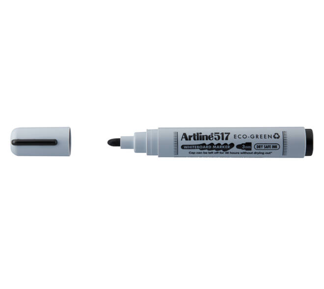 Whiteboardmarker Artline 517 Dry Safe Eco rond medium zwart