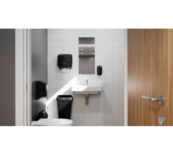 Handdoekdispenser Katrin klein zwart 88966