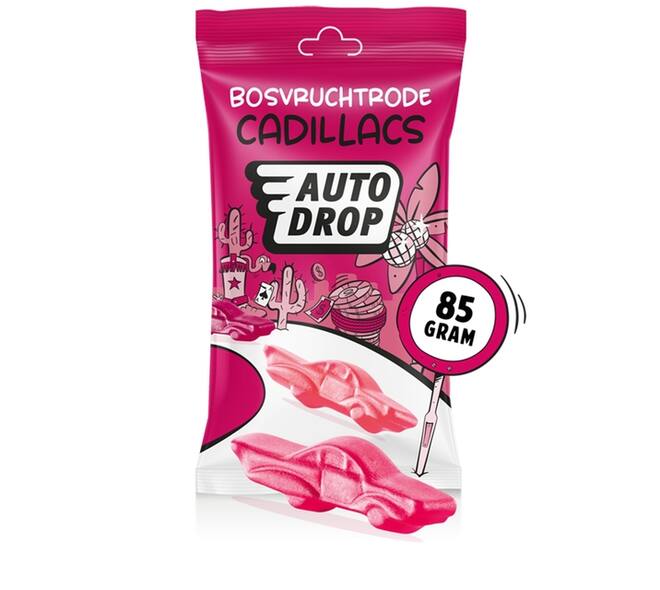 Autodrop rode Cadillacs zak 85 gram