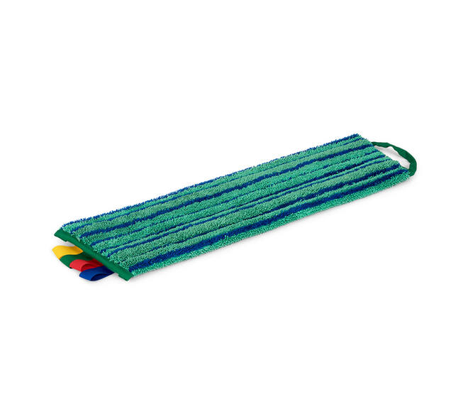 Vlakmop Greenspeed Velcro met schrobstroken 45cm groen