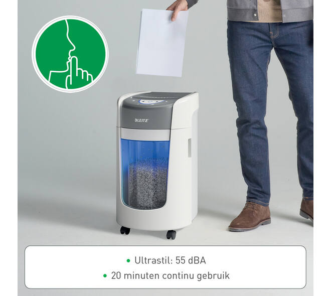 Papiervernietiger Leitz IQ OptiMax 225 Home Office P5 snippers 2x15mm