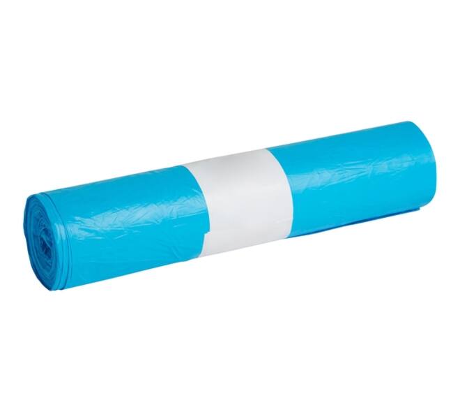 Afvalzak Propsac HDPE T23 58x100cm 70L blauw rol à 25 stuks