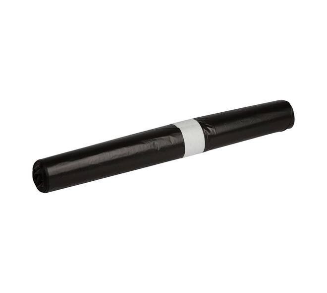 Afvalzak Propsac HDPE T23 58x100cm 70L zwart rol à 25 stuks