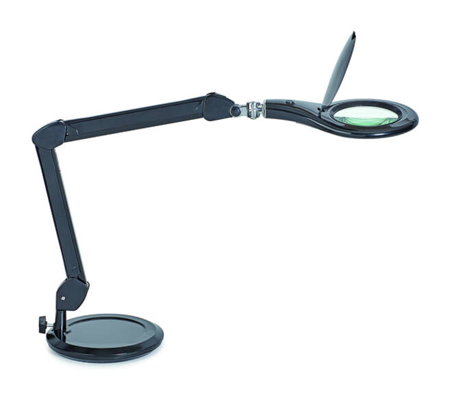 Loeplamp MAUL Makro LED met voet lens 144 cm2 zwart