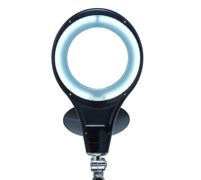 Loeplamp MAUL Makro LED met voet lens 144 cm2 zwart