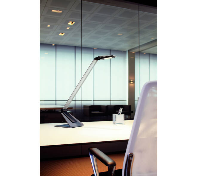 Bureaulamp MAUL Solaris LED zilver