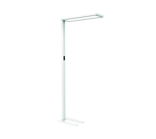 Vloerlamp MAUL Senja LED beweging- daglichtsensor dimbaar wit