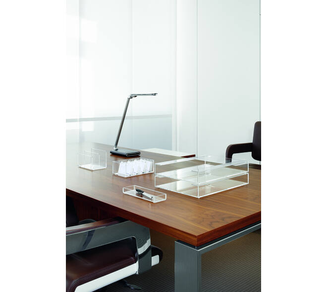 Bureaulamp MAUL Pure LED dimbaar met USB-poort antraciet - zilver