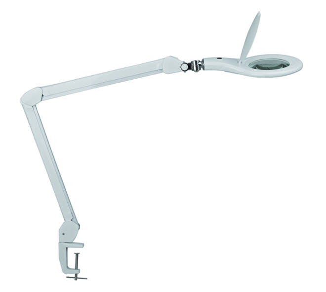 Loeplamp MAUL Makro LED met tafelklem lens 144 cm2 wit