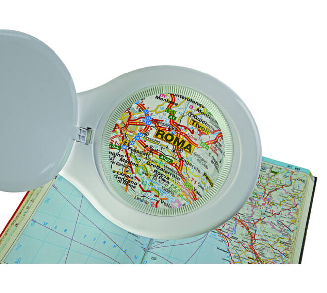 Loeplamp MAUL Makro LED met tafelklem lens 144 cm2 wit