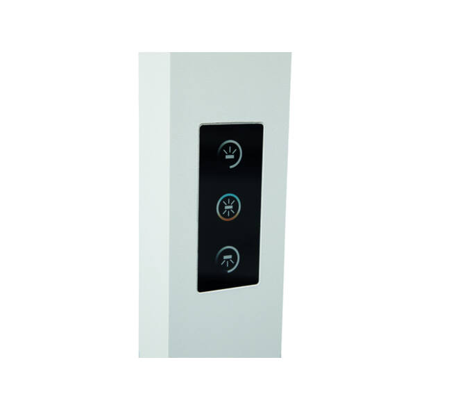 Vloerlamp MAUL Sirius LED beweging- daglichtsensor dimbaar wit