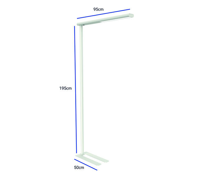Vloerlamp MAUL Jet LED hoog 195cm wit