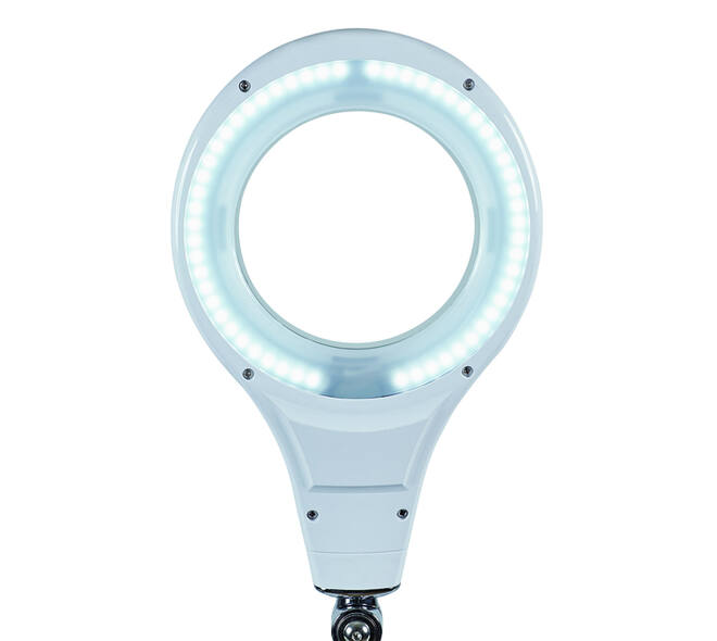Loeplamp MAUL Makro LED met voet lens 144 cm2 wit