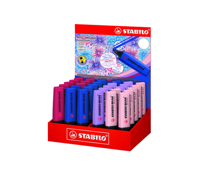 Markeerstift STABILO Boss Wildflower display groot assorti