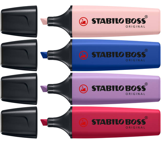 Markeerstift STABILO Boss Wildflower display groot assorti