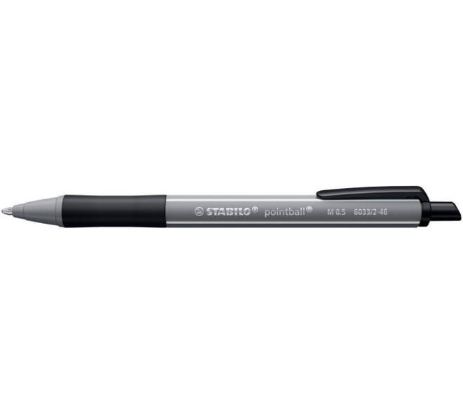 Balpen STABILO pointball colorful medium zwart