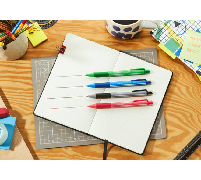 Balpen STABILO pointball colorful medium assorti