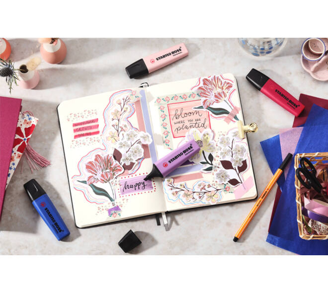 Markeerstift STABILO Boss 70/ 162 Wildflower grijsviolet
