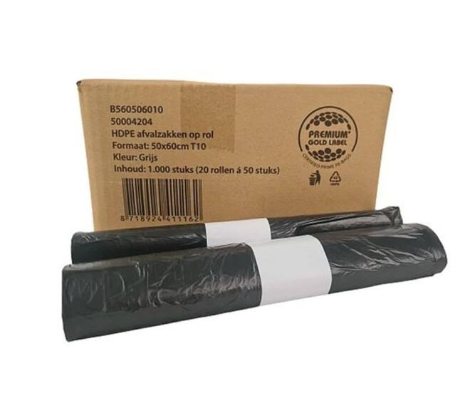 Pedaalemmerzak Vepa Bins 50x60cm HDPE T10 24L grijs