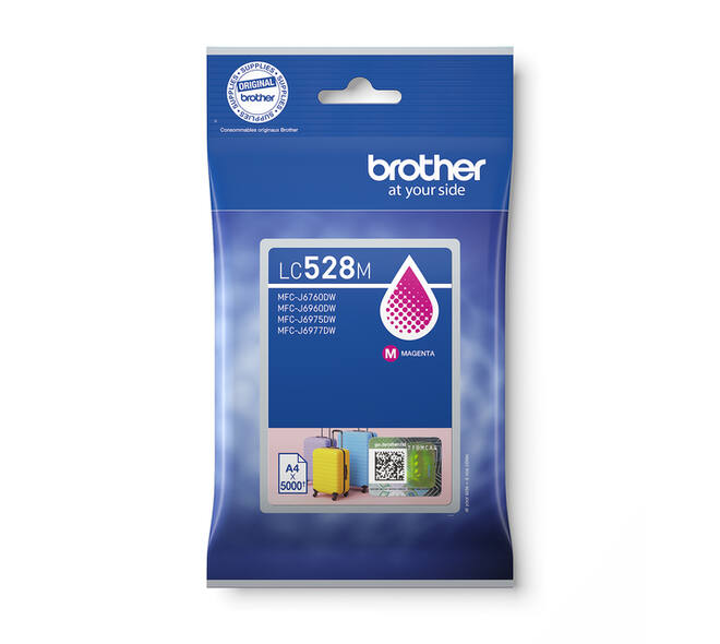 Inktcartridge Brother LC-528M rood