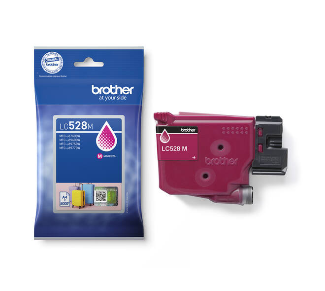 Inktcartridge Brother LC-528M rood