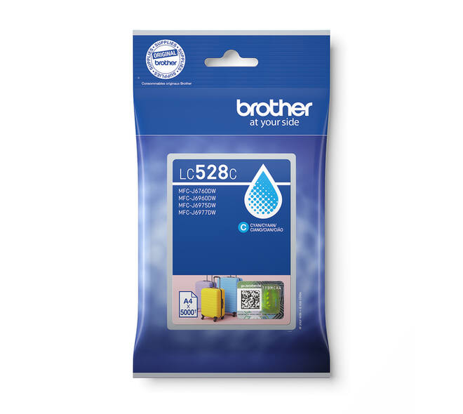 Inktcartridge Brother LC-528C blauw