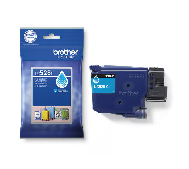 Inktcartridge Brother LC-528C blauw