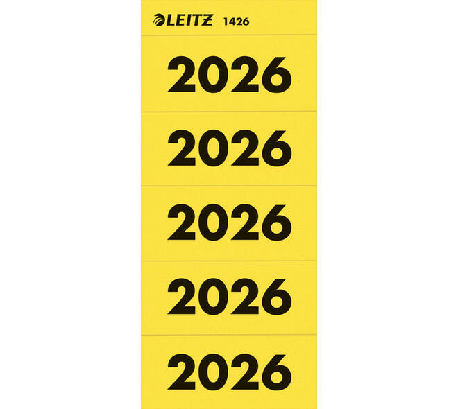 Rugetiket Leitz 2026 geel 100 stuks