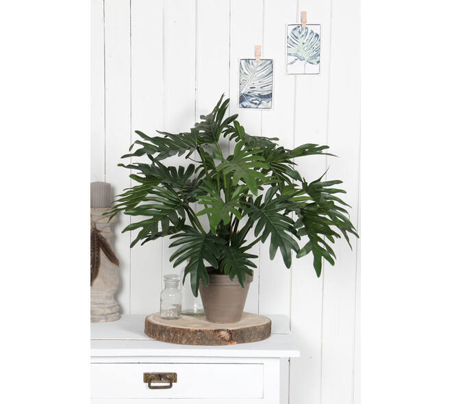 Kunstplant Mica Philodendron selloum groen in pot Ø60cm 50cm