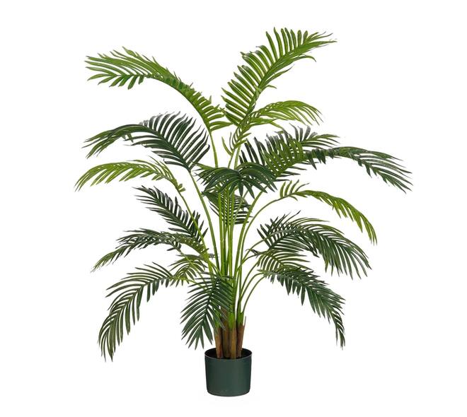 Kunstplant Mica Areca palm in pot groen waterproof