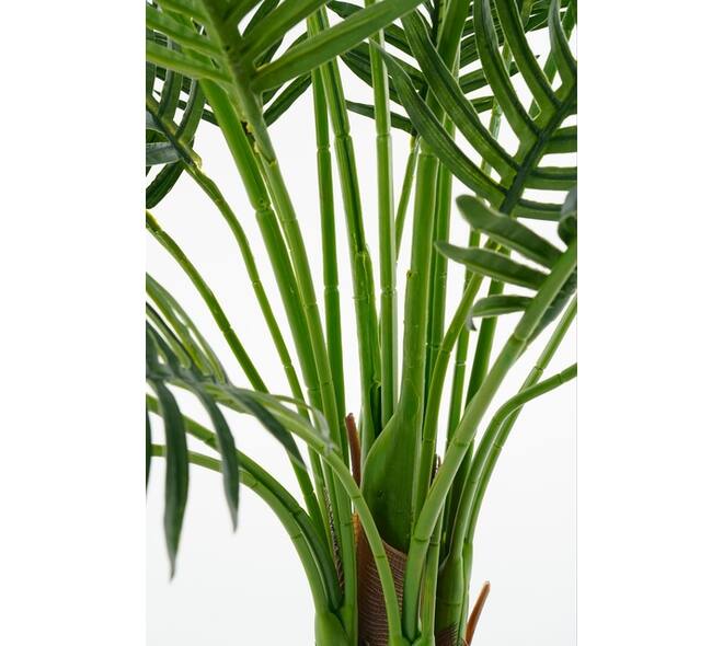 Kunstplant Mica Areca palm in pot groen waterproof