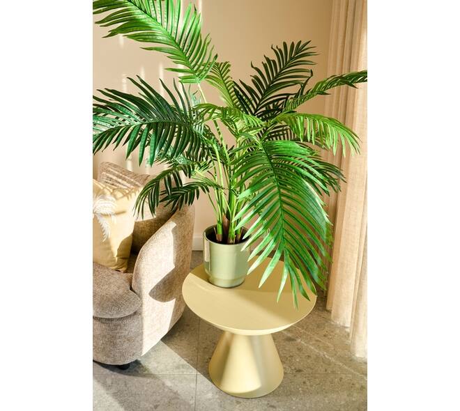 Kunstplant Mica Areca palm in pot groen waterproof