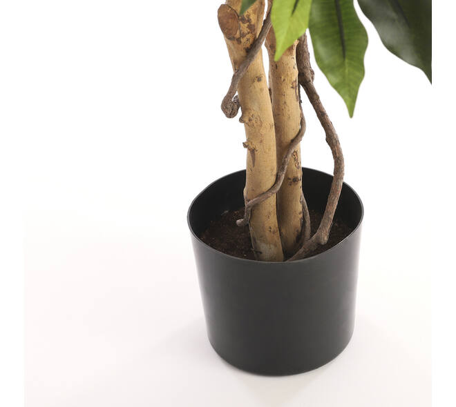 Kunstplant Mica Ficus groen in plastic pot Ø85 150cm
