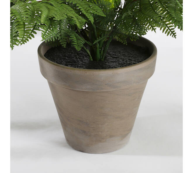 Kunstplant Mica varen groen in pot Stan grijs Ø50 38cm