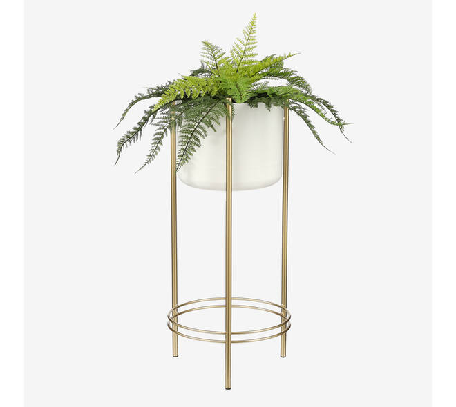 Kunstplant Mica varen groen in pot Stan grijs Ø50 38cm