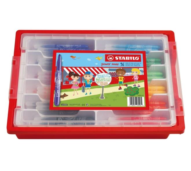 Viltstift STABILO power Max 980 XL assorti classpack à 96 stuks